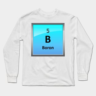 Boron Element Tile - Periodic Table Long Sleeve T-Shirt